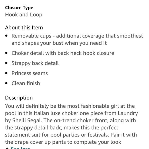 LAUNDRY BY SHELLI SEGAL Choker One Piece Swimsuit - Picture 2 of 11